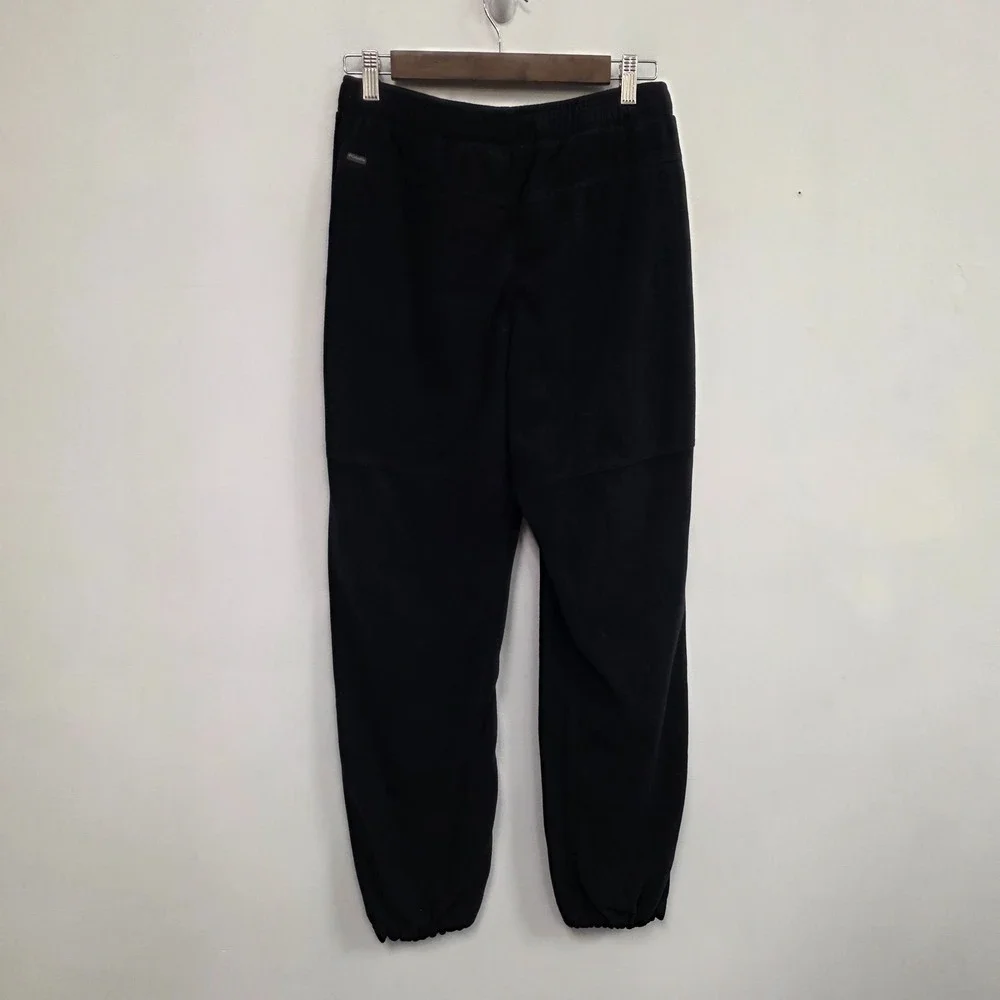 Columbia Mens Omni-wick Fleece‎ Lined Hiking Pants Size S Black Pull On Elastic